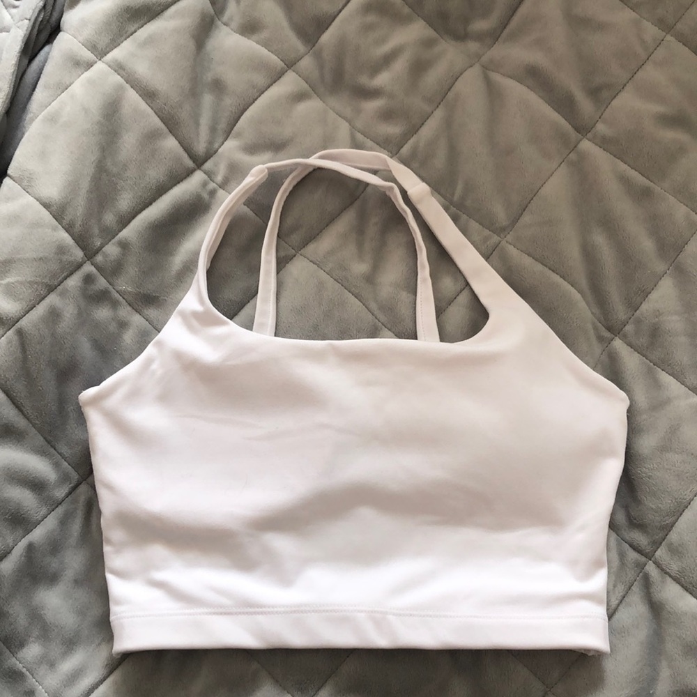 Alphalete White Sports Bra